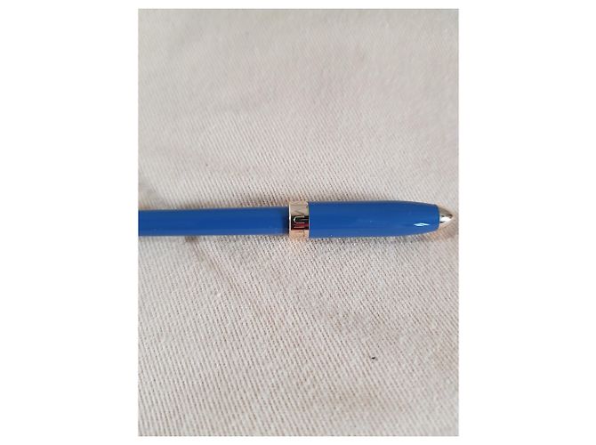 Louis Vuitton PM Kalender Stift Blau Golden - Ansicht 2