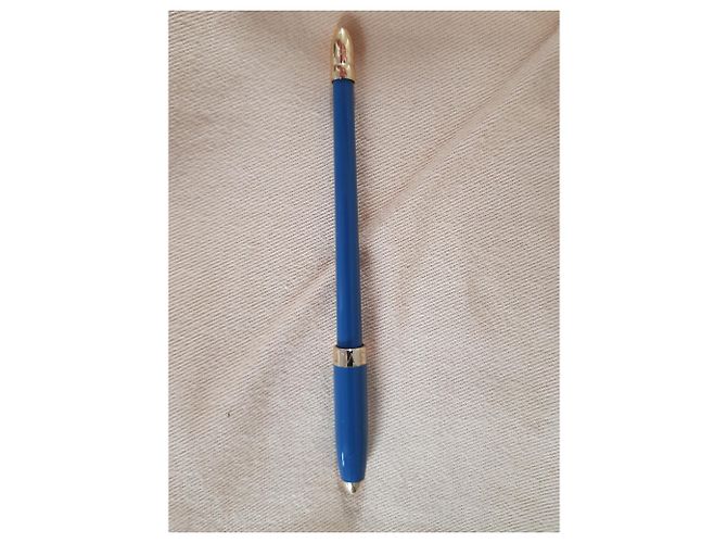 Louis Vuitton PM Kalender Stift Blau Golden - Ansicht 3