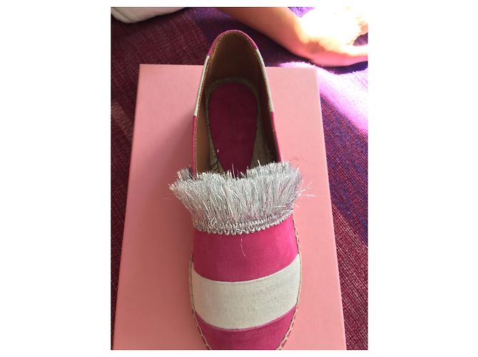 L'F Shoes Luxus Leder Espadrillas Pink - Ansicht 4