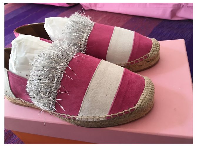 L'F Shoes Luxus Leder Espadrillas Pink - Ansicht 6
