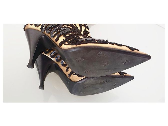 Patrick Cox Oberschenkelstiefel Schwarz Golden - Ansicht 9