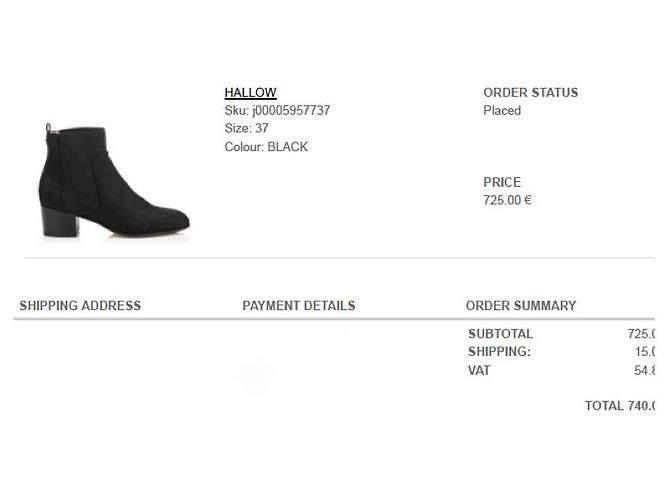 Jimmy Choo Hallow Chelsea Boots Black Leather Patent - view 7
