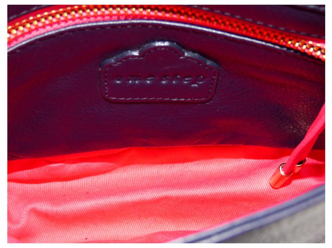 Borsa a tracolla One Step in pelle blu navy - vista 7