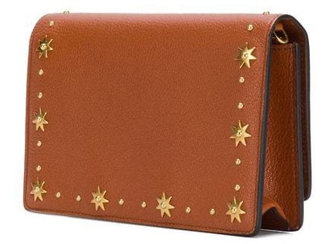 Portafoglio Pandora in pelle marrone con borchie e catena Givenchy - vista 2