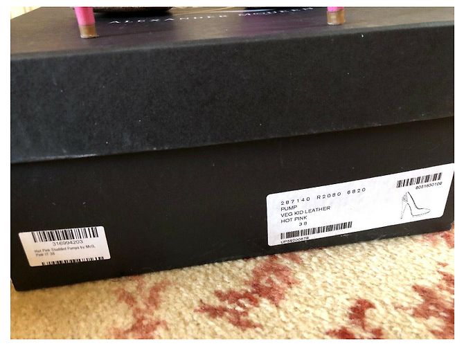 Tacchi borchiati, McQ Alexander McQueen Rosa - vista 11