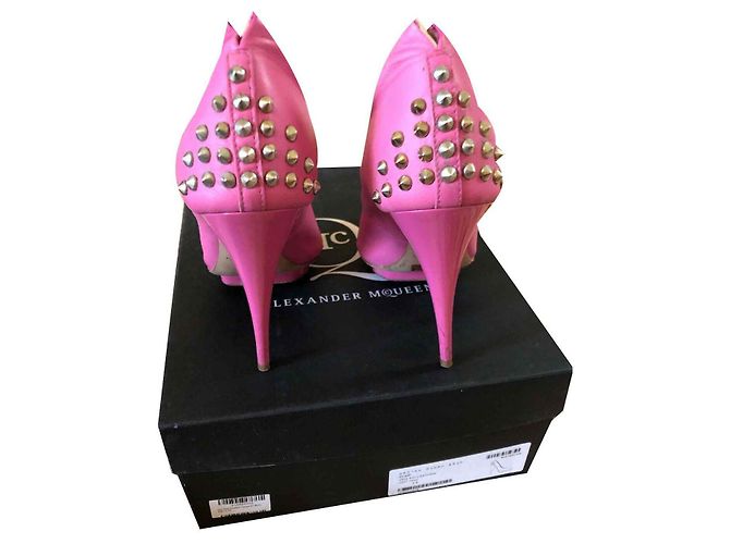 Tacchi borchiati, McQ Alexander McQueen Rosa - vista 2