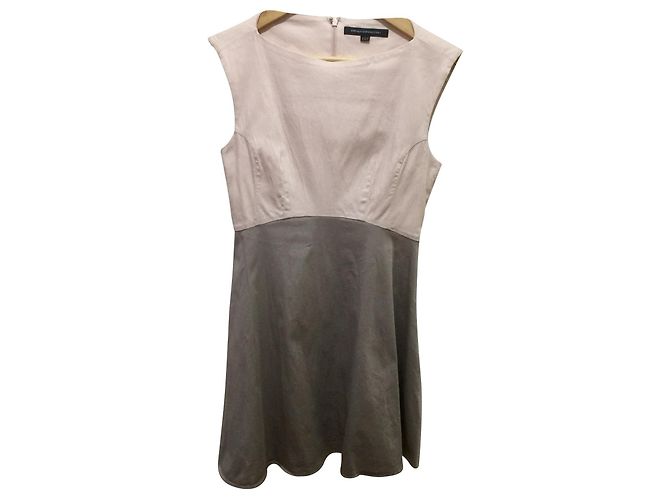 French Connection Kleid aus Baumwolle rosa grau Pink - Ansicht 2