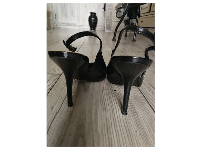 Décolleté in pelle nera Dolce & Gabbana Nero - vista 2