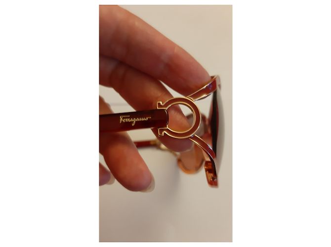 Gafas de sol Salvatore Ferragamo rojas - vista 11