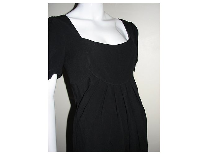 Vestito nero Temperley London in seta e viscosa - vista 3