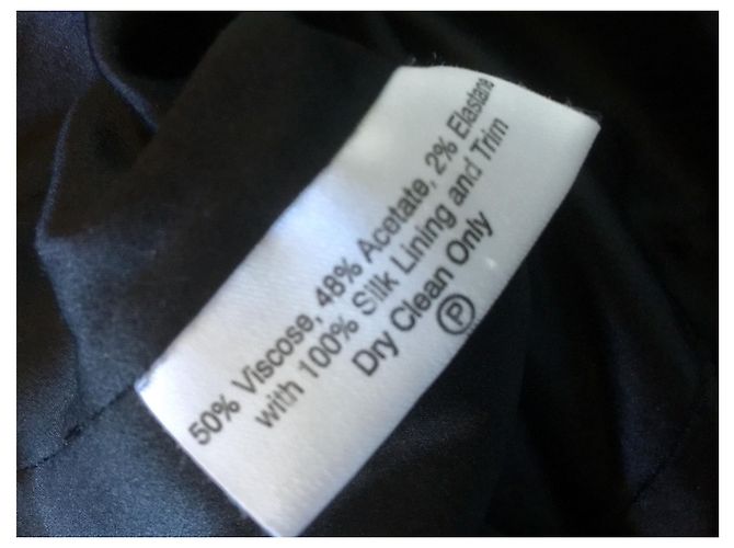 Vestito nero Temperley London in seta e viscosa - vista 6