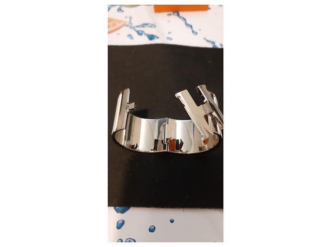 Hermès Pulsera Hermes clic H Blanco - vista 5