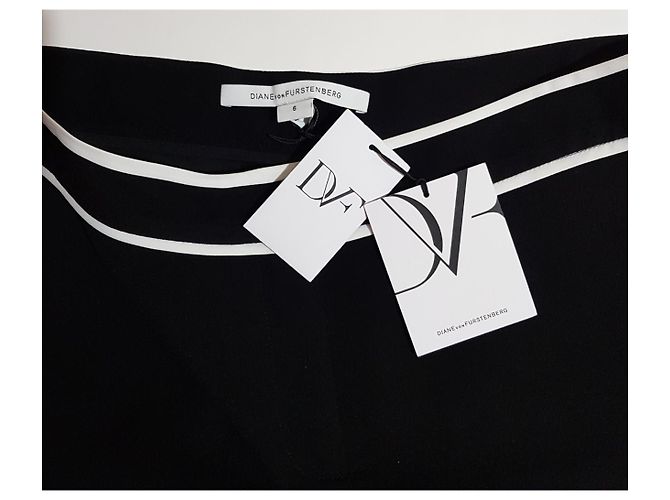 Pantaloncini Diane Von Furstenberg Bianchi e Neri Nero Bianco - vista 3