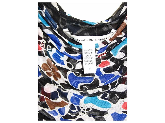 Diane Von Furstenberg DvF Uttana vestido de seda Multicolor - vista 3