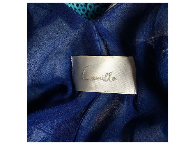 Autre Marque Kaftan Camilla de crepe de chine con forro de seda Multicolor - vista 7