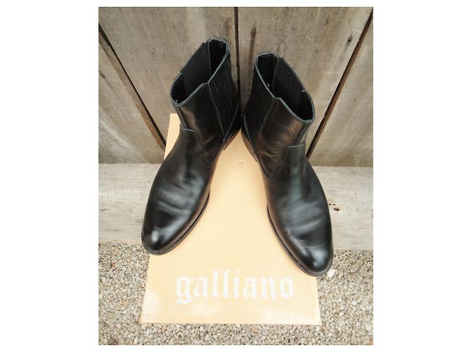 stivali chelsea Galliano p 43 Nero - vista 3