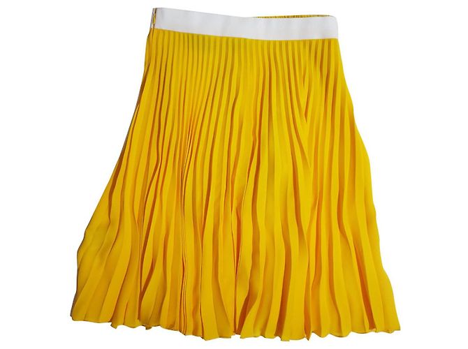 Falda plisada amarilla Neil Barrett Amarillo - vista 2