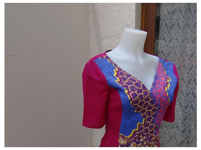 Abito Peter Pilotto Rosa Multicolore in Lana - vista 4