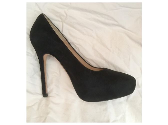 Décolleté All Saints in camoscio nero - vista 4