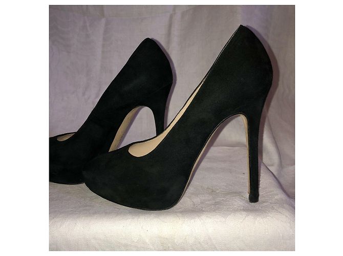 Décolleté All Saints in camoscio nero - vista 6