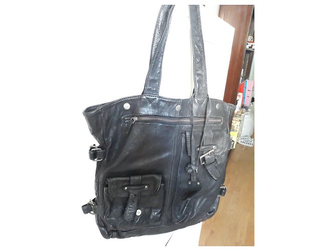 Ikks XL Mixed Ledertasche Schwarz - Ansicht 2