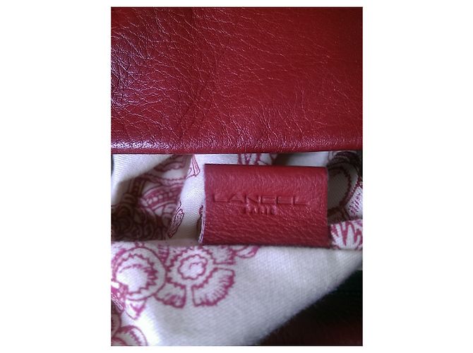 Borsa a mano Lancel Angelina in pelle rossa Rosso - vista 12