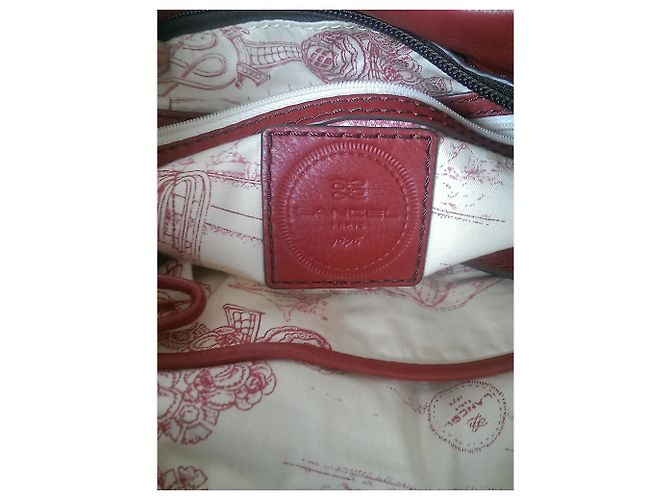 Borsa a mano Lancel Angelina in pelle rossa Rosso - vista 13