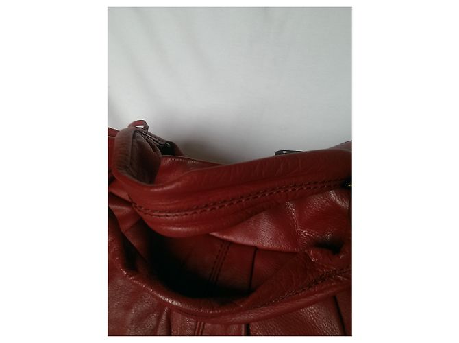 Borsa a mano Lancel Angelina in pelle rossa Rosso - vista 15