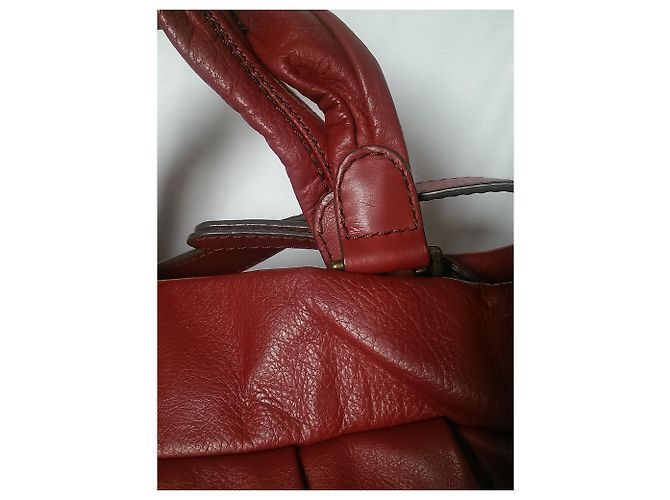 Borsa a mano Lancel Angelina in pelle rossa Rosso - vista 16