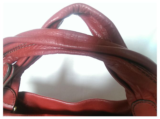 Borsa a mano Lancel Angelina in pelle rossa Rosso - vista 17