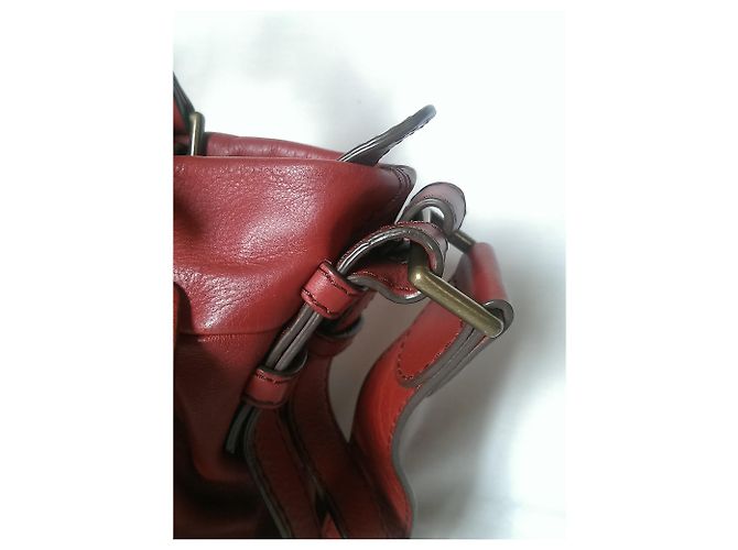 Borsa a mano Lancel Angelina in pelle rossa Rosso - vista 19