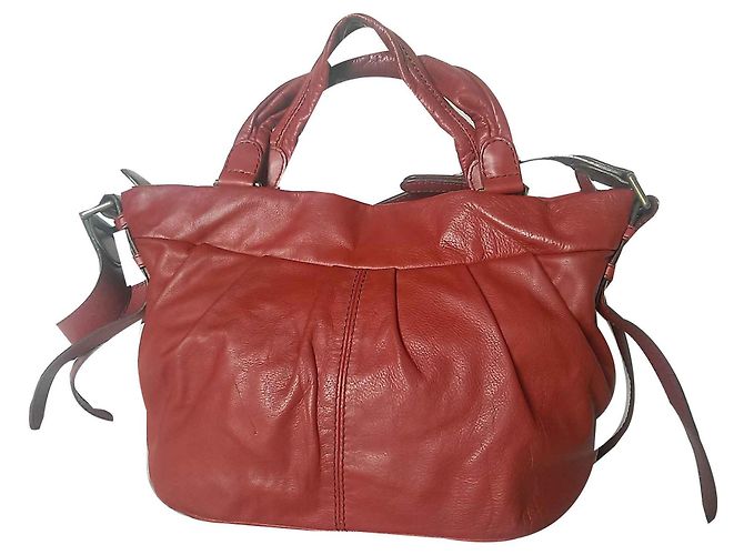 Borsa a mano Lancel Angelina in pelle rossa Rosso - vista 2