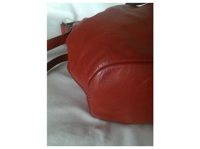 Borsa a mano Lancel Angelina in pelle rossa Rosso - vista 5