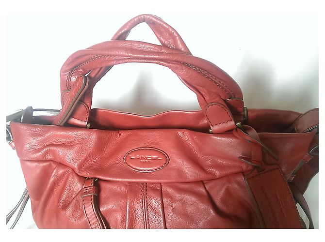 Borsa a mano Lancel Angelina in pelle rossa Rosso - vista 7