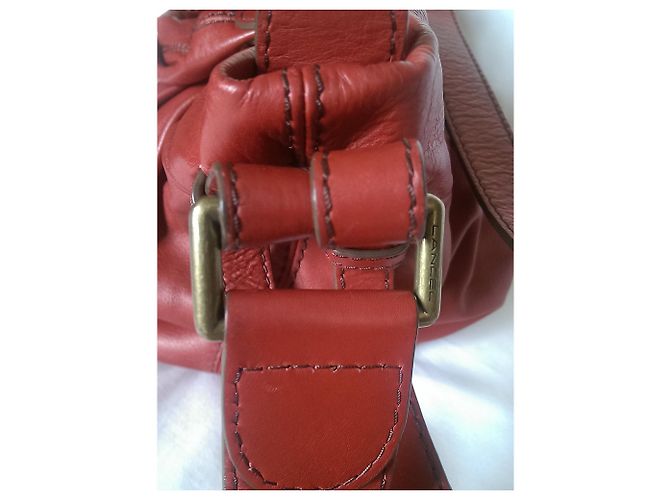 Borsa a mano Lancel Angelina in pelle rossa Rosso - vista 8