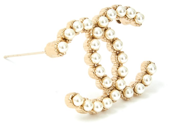 Chanel GROßE CC-PERLEN Golden - Ansicht 2