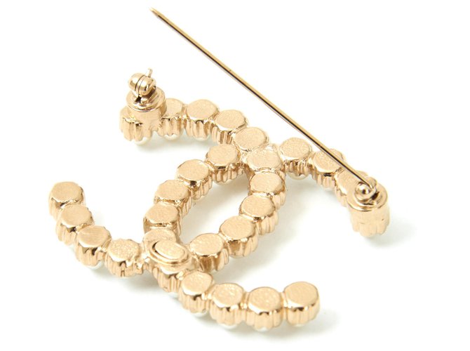 Chanel GROßE CC-PERLEN Golden - Ansicht 3