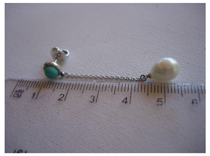 Tiffany & Co Color by the Yard disegnato da Elsa Peretti con turchese e perle coltivate Argento Blu - vista 6