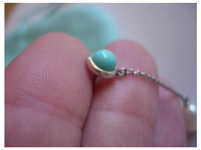 Tiffany & Co Color by the Yard disegnato da Elsa Peretti con turchese e perle coltivate Argento Blu - vista 7