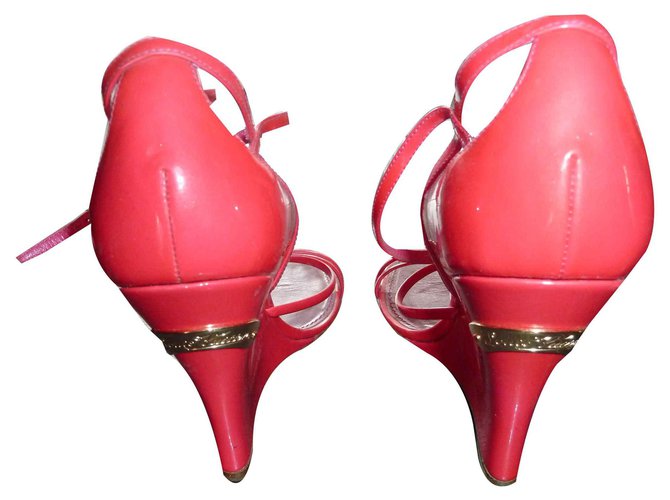 Louis Vuitton Sandali con zeppa Rosa - vista 2