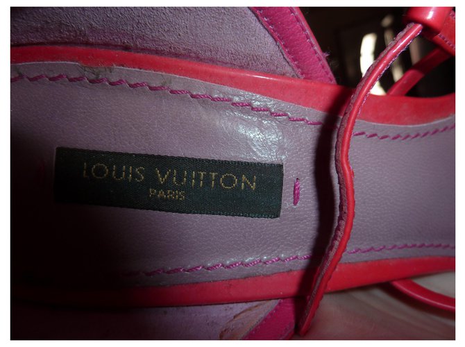 Louis Vuitton Sandali con zeppa Rosa - vista 4