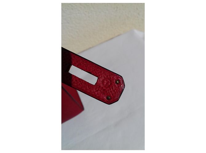 Hermès Borsa Kelly Sellier Hermes Red Gold Hdw Rosso - vista 13