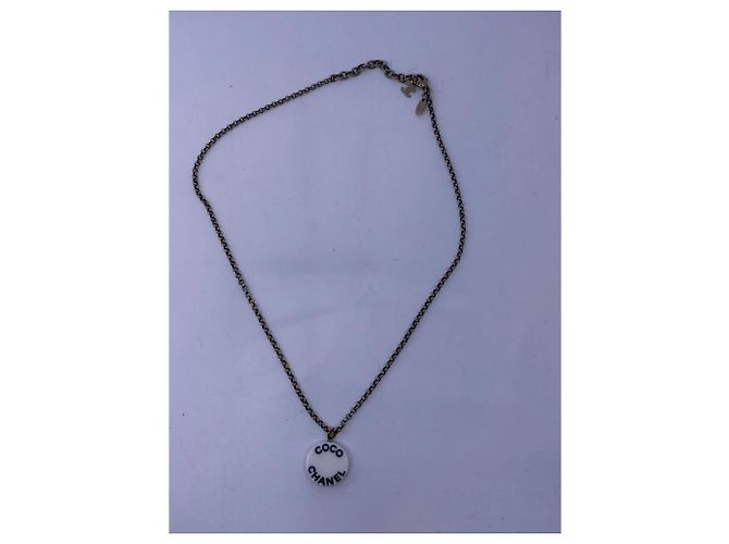 Collar Chanel Negro Blanco - vista 3