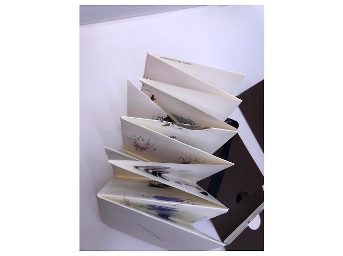 Louis Vuitton Origami da legare Marrone Bianco - vista 4