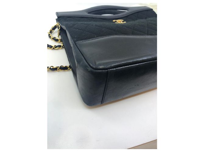 Chanel Vintage Tasche Schwarz - Ansicht 13