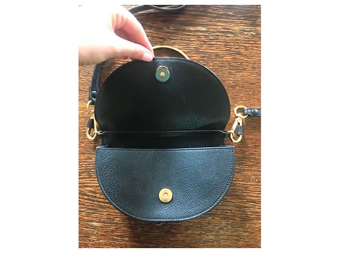 Chloé Nile Minaudière Borsa in pelle nera Nero - vista 3