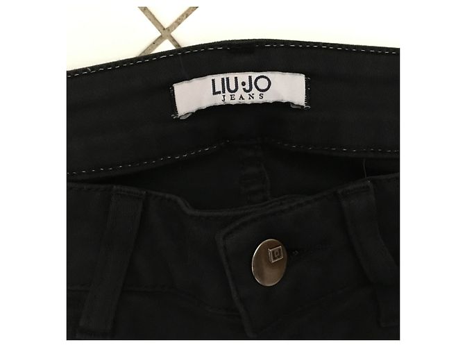 Vaqueros Liu.Jo negros de algodón y licra Talla 36 - vista 4