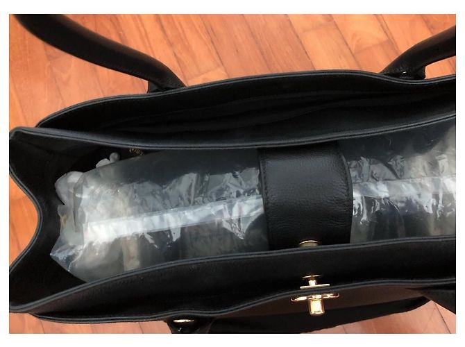 Chanel Black Executive Cerf Tote GHW Nero - vista 3