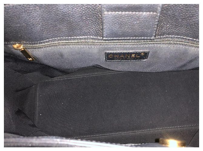 Chanel Black Executive Cerf Tote GHW Nero - vista 5