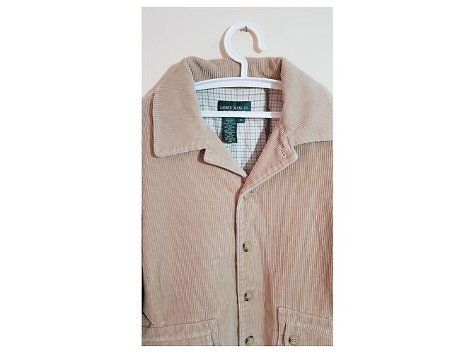 Blazer Ralph Lauren Lauren Jeans Co Beige in Cotone - vista 2